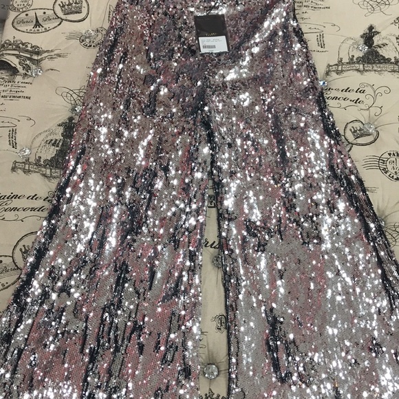 Ellery Sequin Wide Leg Trousers - Picture 8 of 14